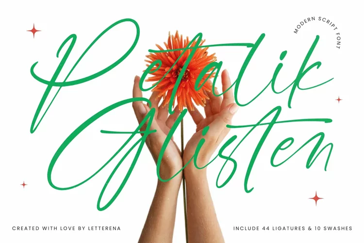 Petalik Glisten Modern Script Font