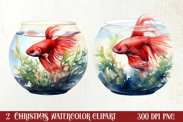 Pets Love Christmas Watercolor Clipart, Christmas PNG