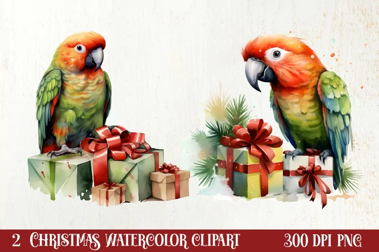Pets Love Christmas Watercolor Clipart, Christmas PNG
