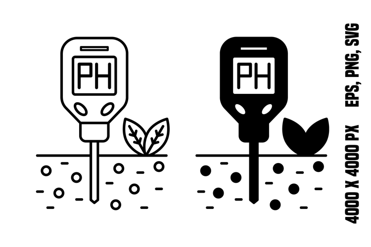 Soil pH Tester Icons