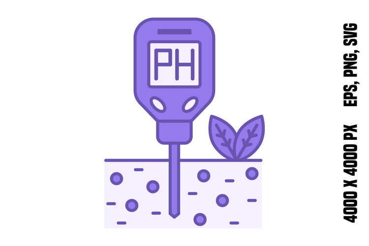 Purple Soil pH Tester Icon example image 1