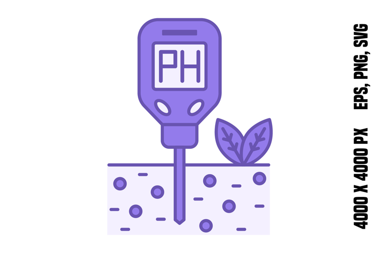 Purple Soil pH Tester Icon