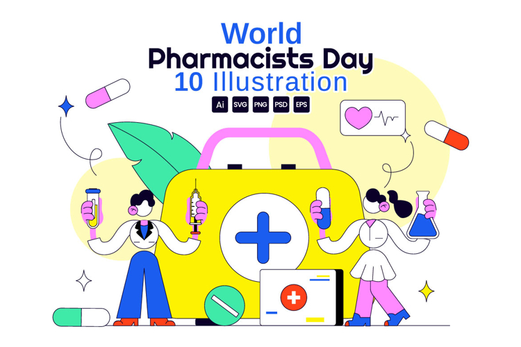 10 World Pharmacists Day Illustration