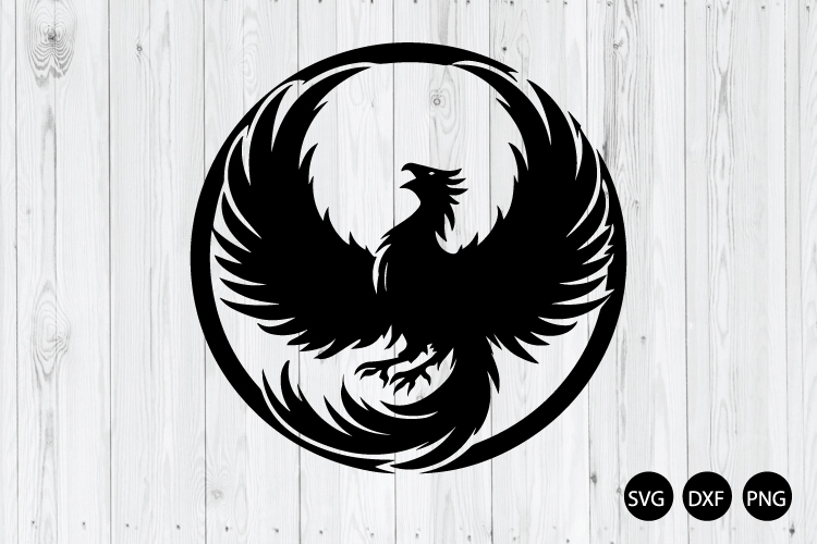 Phoenix SVG, Phoenix Silhouette SVG, Mythology SVG example image 1