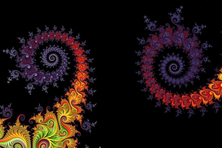 Phoenix Julia mandelbrot fractal - mathematical artwork example image 1