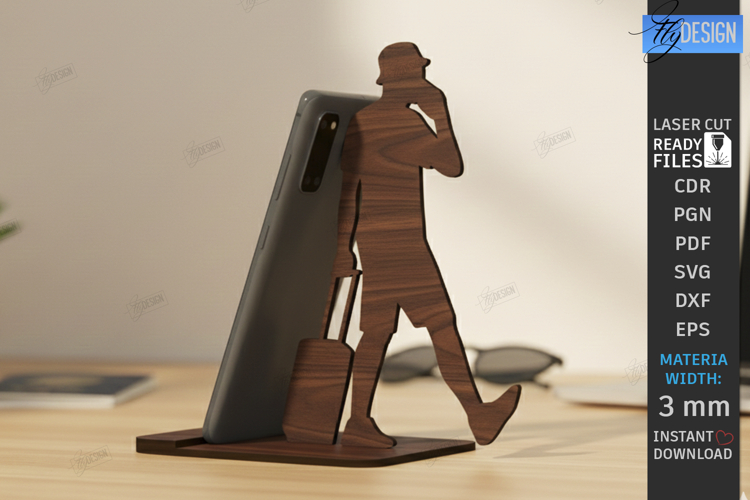 Laser Cut Phone Stand  Image 7