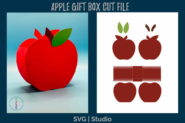 Apple Treat Box SVG - Teacher Appreciation Gift Box