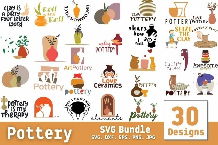 Pottery SVG Bundle example image 1