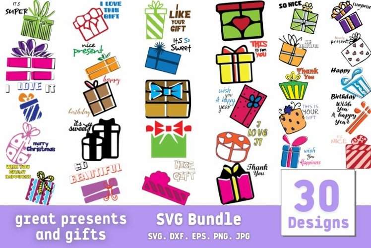 Great Presents and Gifts SVG Bundle example image 1
