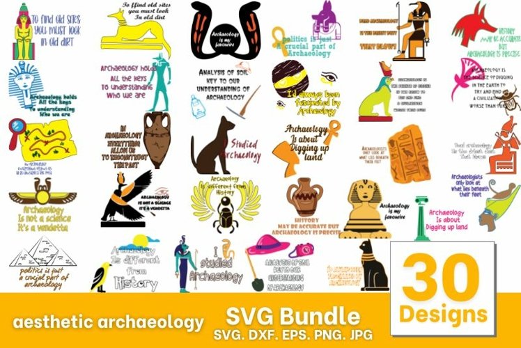 Aesthetic Archaeology SVG Bundle example image 1