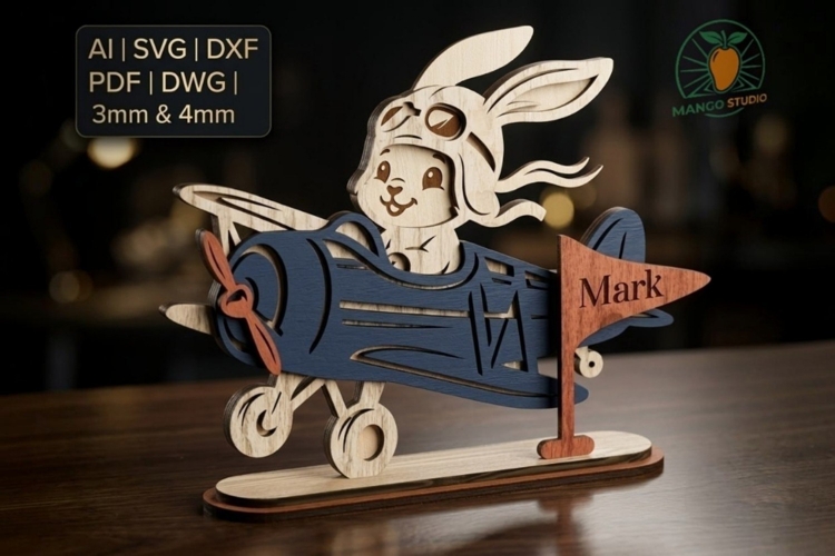 3D Airplane SVGs Image 8