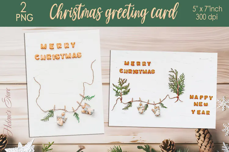 Merry Christmas greeting cards |Retro Christmas card designs