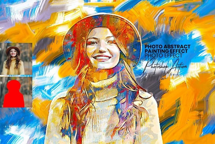 Realistic Abstract Painting Effect