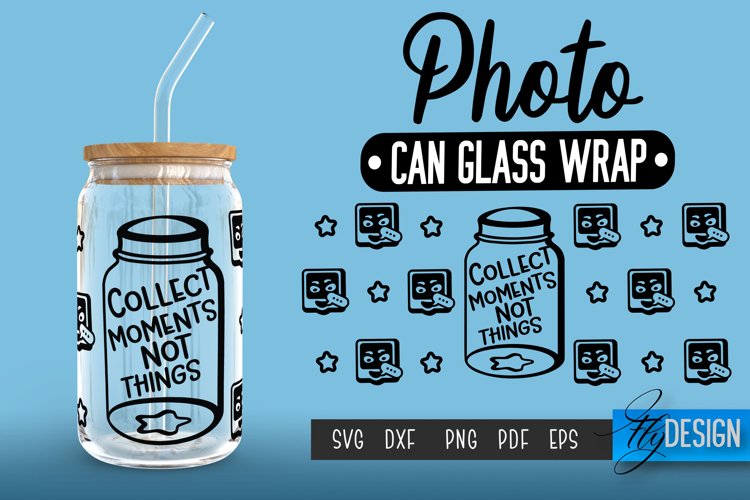 Photo Can Glass Wrap | Can Glass Wrap SVG | SVG File v.3