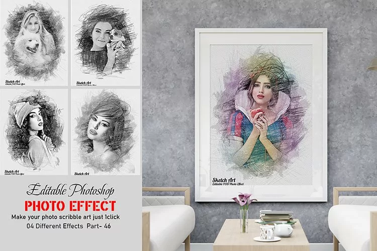 Photoshop Sketch Art Photo Effect