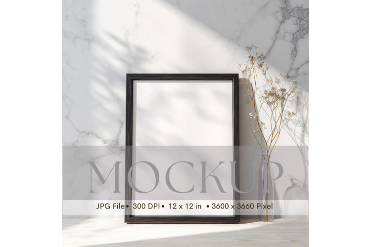 Photo Frame Mockup in Interior Room Studio Canvas Mockup_17