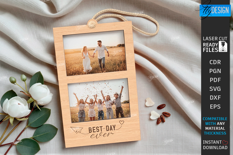 Photo Strip Frame Laser Cut | Keepsakes | Family Memory SVG