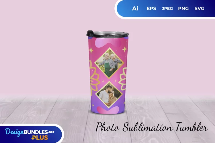 Sublimation Tumbler Wrap with Photo