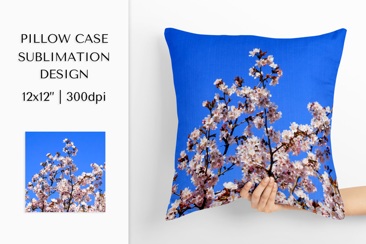 Cherry Blossom in Bloom Pillow Case Sublimation Design 19