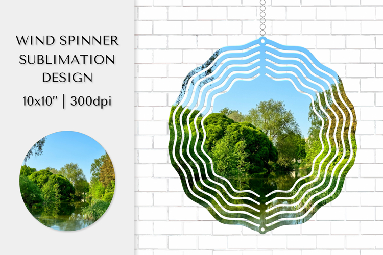 Scenic landscape Wind Spinner Sublimation Design 009