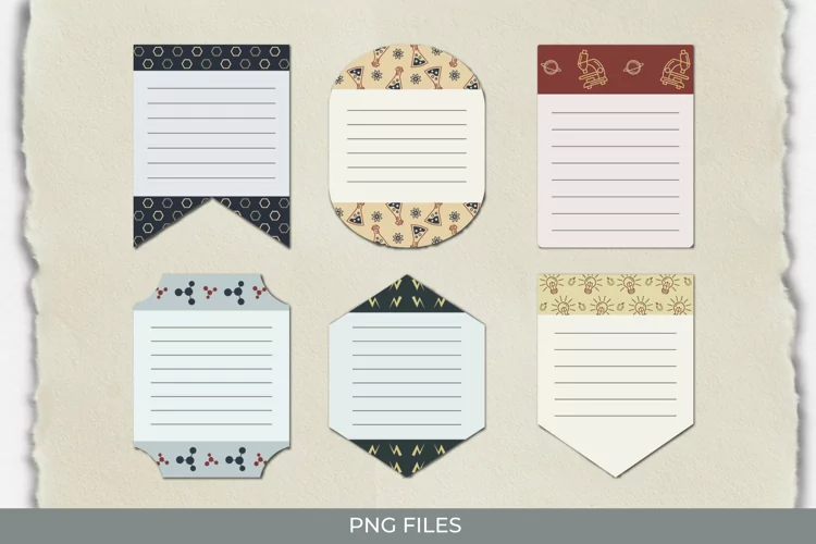 Physic Seamless Pattern Shaped Journaling Area