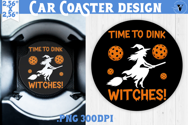 Car Coaster | Pickleball | Halloween