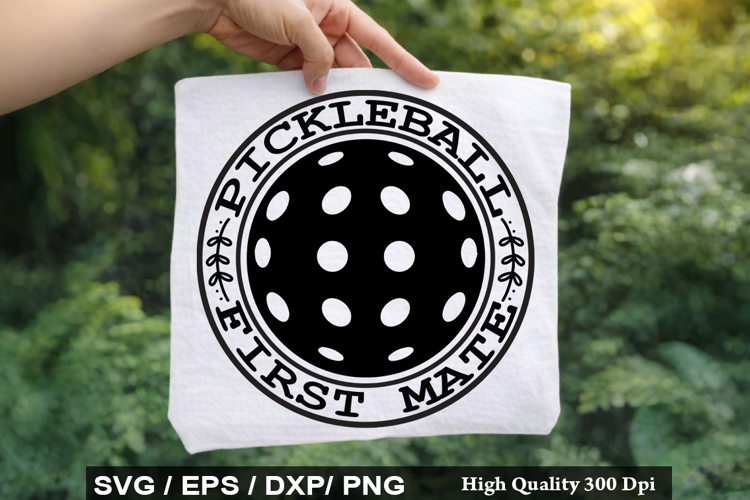 Pickleball First Mate - Pickleball SVG Design