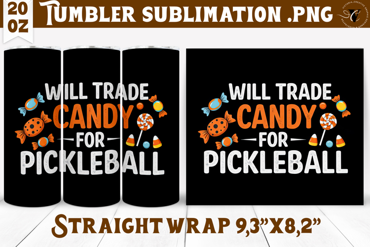 Tumbler Sublimation | Pickleball | Halloween