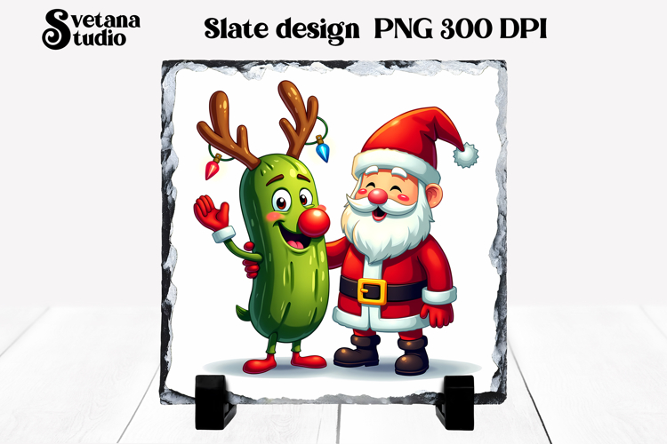 Christmas pickle slate sublimation | Christmas cucumber PNG
