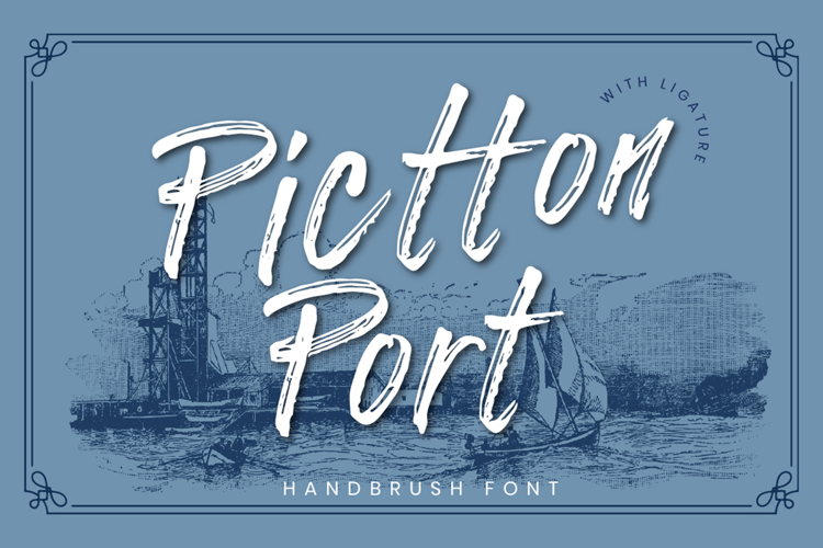 Pictton Port Vintage Handbrush Font | Web