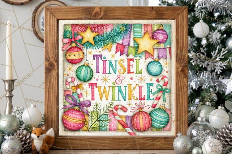 Colorful Christmas Signs, Whimsical Christmas Quotes example image 1