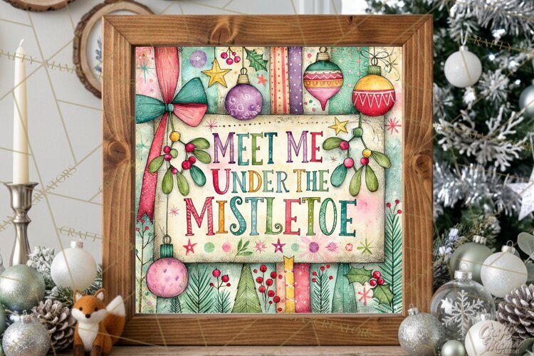 Colorful Christmas Signs, Whimsical Christmas Quotes example image 1