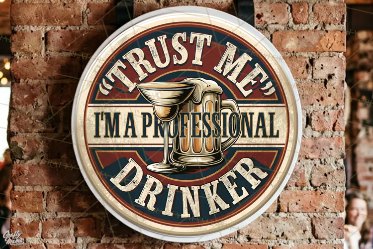 Professional Drinker | Funny Beer Quotes Round Signs Png