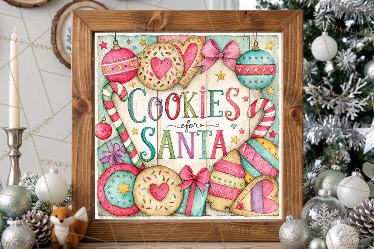 Colorful Christmas Signs, Whimsical Christmas Quotes example image 1