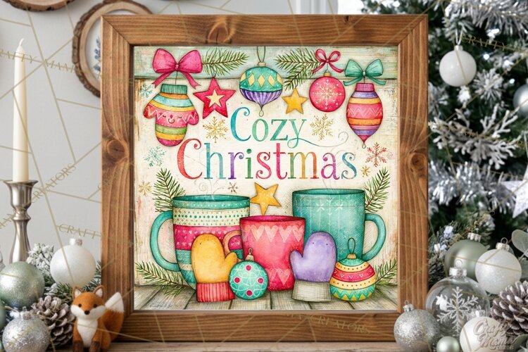 Colorful Christmas Signs, Whimsical Christmas Quotes example image 1