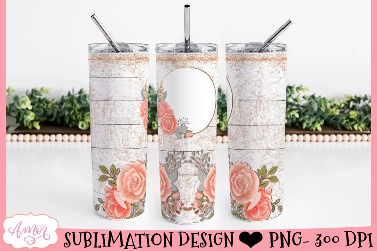 Add your own photos tumbler template for sublimation