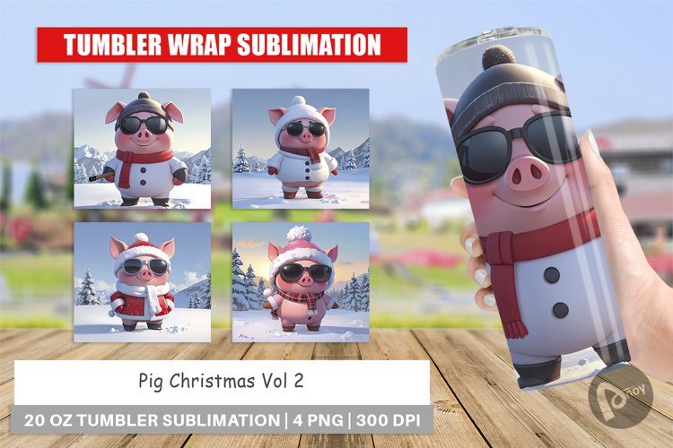 Christmas Tumbler Wrap Image 9