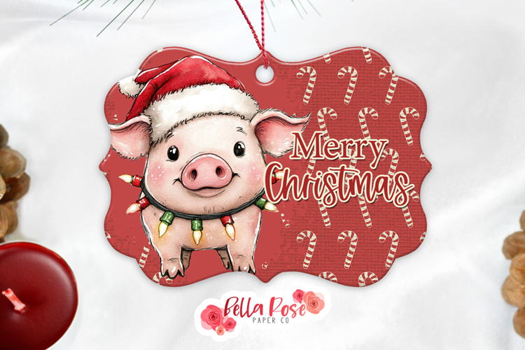Merry Christmas Pig | Farmhouse | Benelux Christmas Ornament