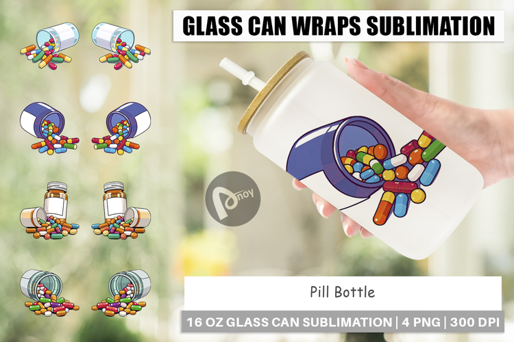 Pill Bottle Clipart Image 15