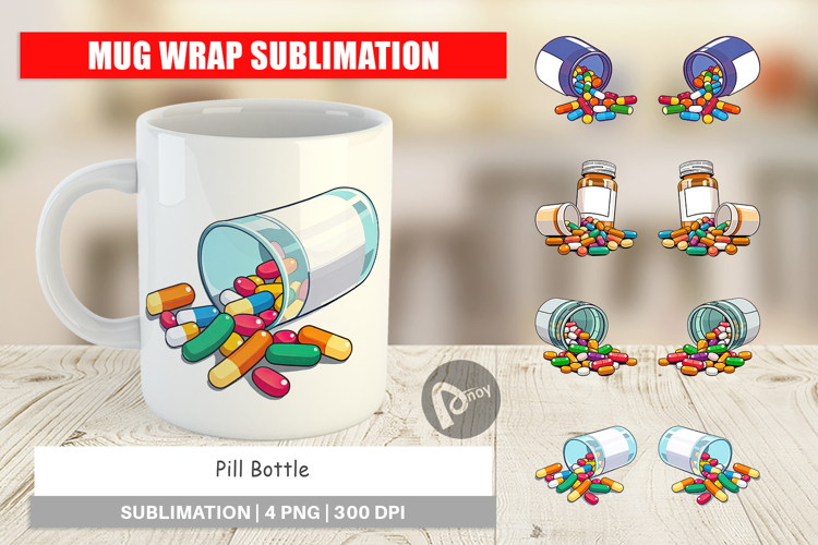 Pill Bottle Clipart Image 9