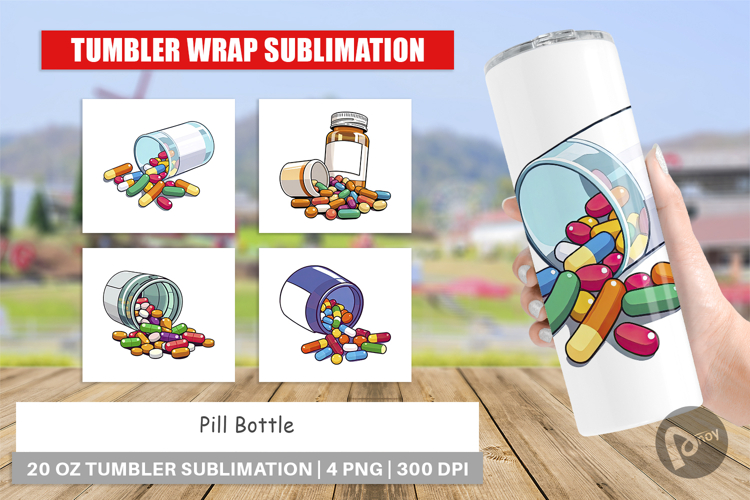 Pill Bottle Clipart Image 5