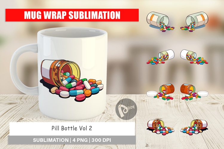 Pill Bottle Clipart Image 8