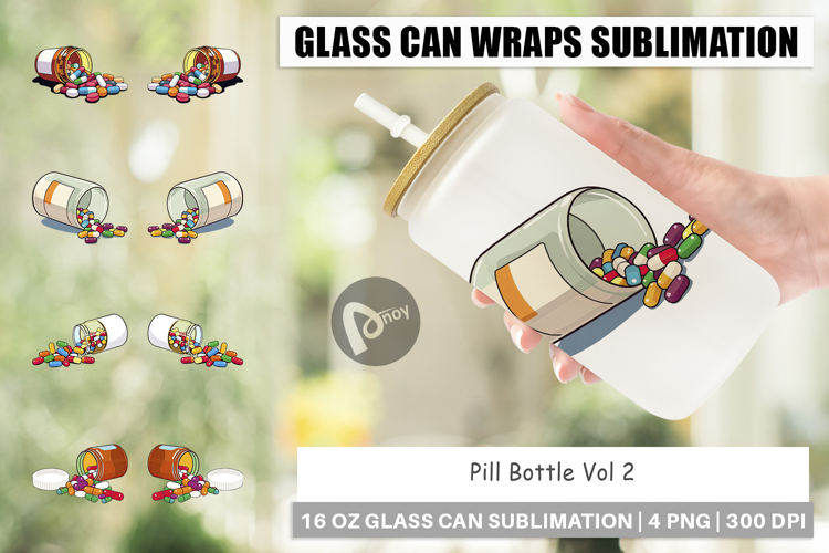 Pill Bottle Clipart Image 14