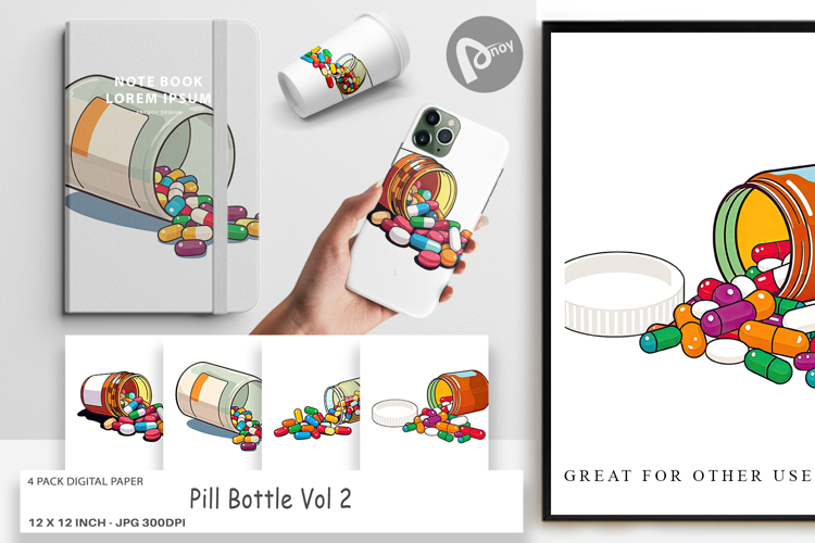 Pill Bottle Clipart Image 18