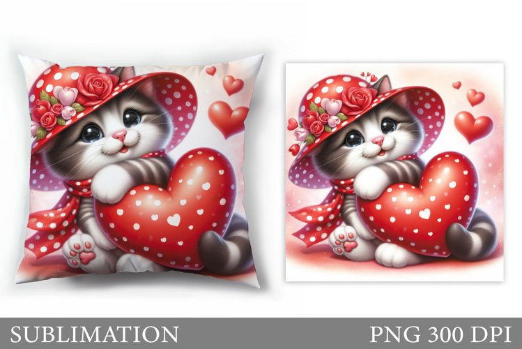 Cute Cat Sublimation. Cute Cat Pillow Sublimation