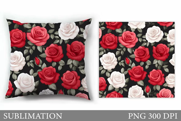 Roses Sublimation. Roses Pillow Sublimation