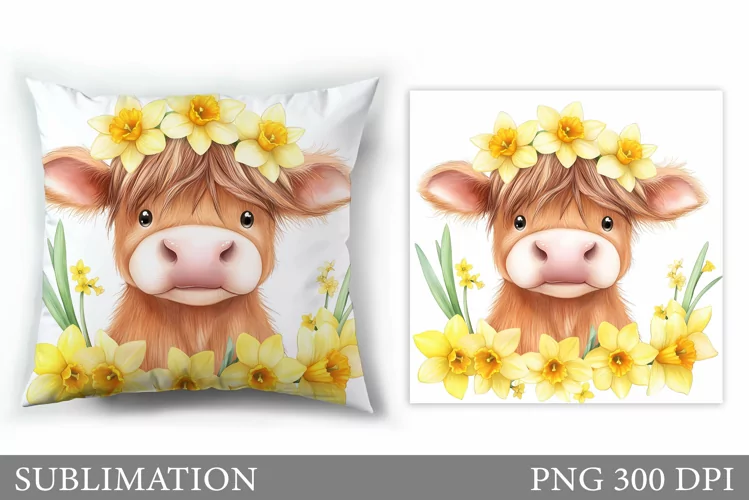 Cute Cow Pillow Sublimation. Cute Cow Sublimation