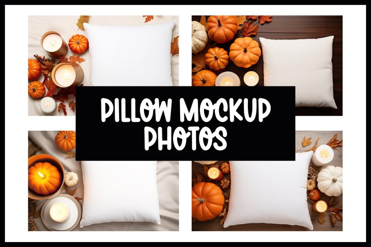 Autumn Pillow Mockup Photos I Pillow Mockup