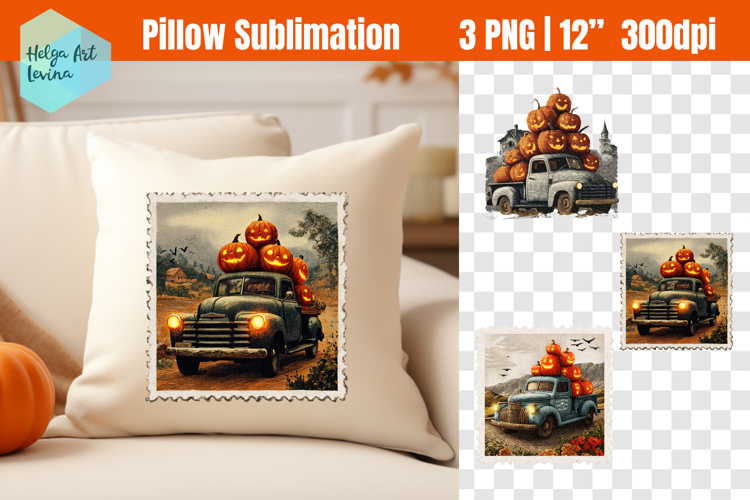 Retro Barn Pillow Sublimation