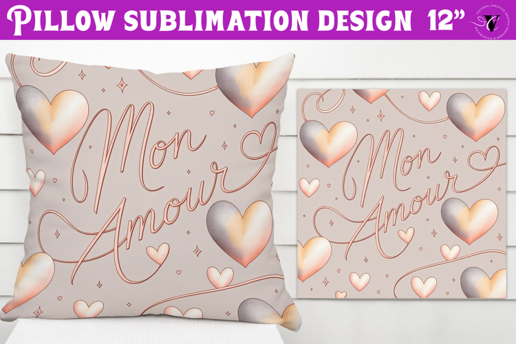 Spring Pillow sublimation | Spring & Valentine sublimation